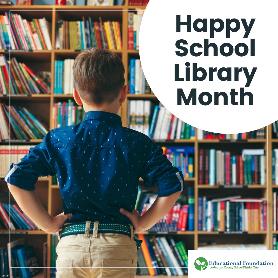 Ed Foundation (@lex1edfound) on Twitter photo Itโs #NationalSchoolLibraryMonth! Many #Lex1EdFound grants support <a href="/LexingtonOne/">Lexington County School District One</a> literacy! From Innovation to Bucks for Books to <a href="/MichelinUSA/">Michelin USA</a> Golden Apple Teacher Grants, countless foundation dollars have purchased books to develop studentsโ reading skills! Give today! #Literacy Itโs #NationalSchoolLibraryMonth! Many #Lex1EdFound grants support <a href="/LexingtonOne/">Lexington County School District One</a> literacy! From Innovation to Bucks for Books to <a href="/MichelinUSA/">Michelin USA</a> Golden Apple Teacher Grants, countless foundation dollars have purchased books to develop studentsโ reading skills! Give today! #Literacy
