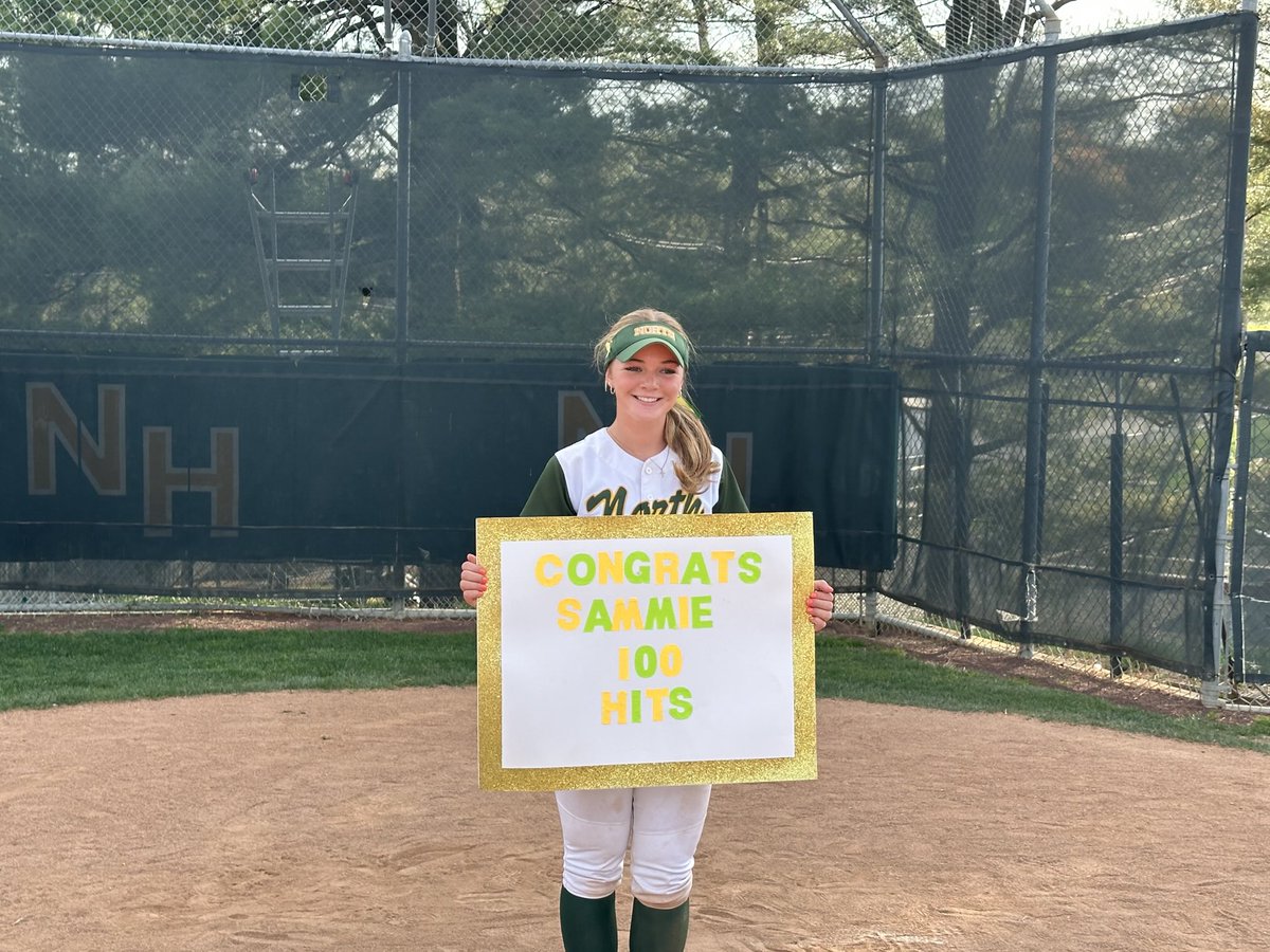 Sammie Dougherty of North Hunterdon joined the 100-hit club today. Congrats to the Lions senior! #njsoftball ⁦<a href="/nhhsoftball/">NHHS Softball</a>⁩ ⁦<a href="/NHHS_Lions/">North Hunterdon Athletics</a>⁩