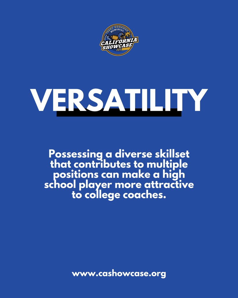 CA_Showcase's tweet image. Five tactics to increase your visibility to College Coaches in 2025/26
No. 6 👉️ Attend the 13th annual #CAshowcase for FREE.