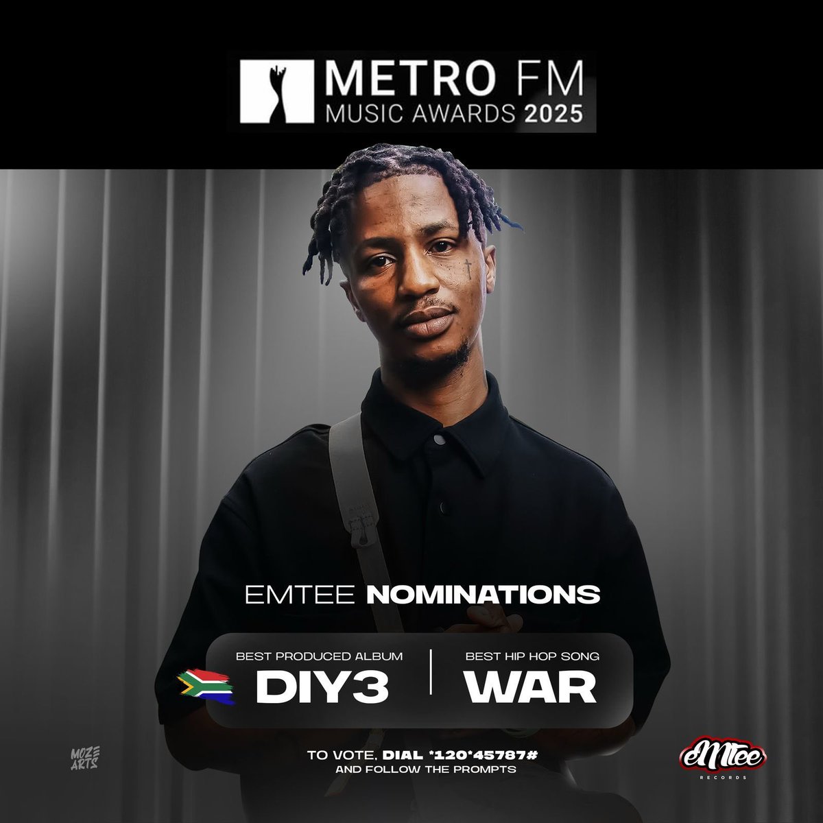 itsmytimecurtis's tweet photo. DON’T FORGET WE UP FOR TWO NOMINATIONS!
Best Hip Hop Song – WAR
Best Produced Album – DIY 3
Let’s bring it home!
VOTE NOW:
Dial 12045787#*
Then just follow the prompts — easy as that!
#DIY3 #TeamEmtee #VoteForTheHustla https://t.co/TYPxrp5vu8