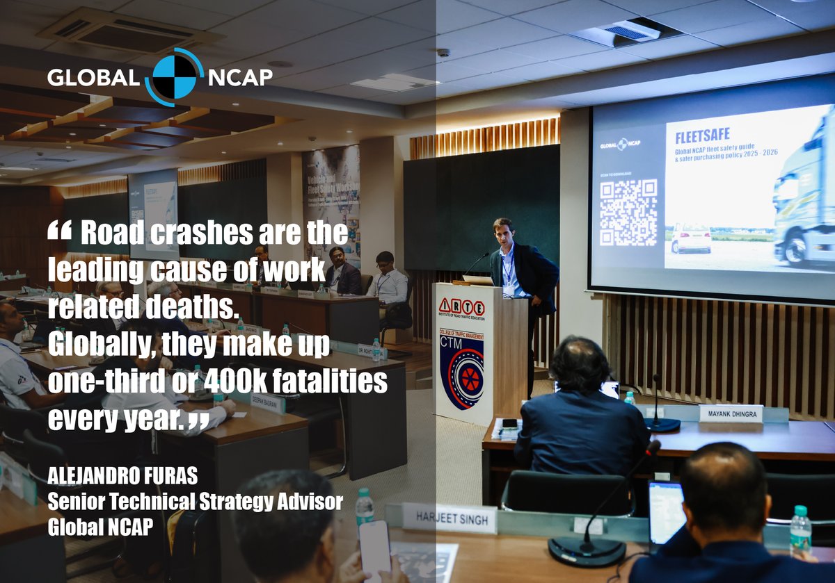 GlobalNCAP's tweet image. Improved fleet selection and purchasing can contribute greatly to ensuring safer vehicles enter the fleet, safeguarding the health and well-being of employees and contribute to saving lives globally.

Download #FleetSafe here: globalncap.org/s/fleet-guide-…

#ForSaferVehicles