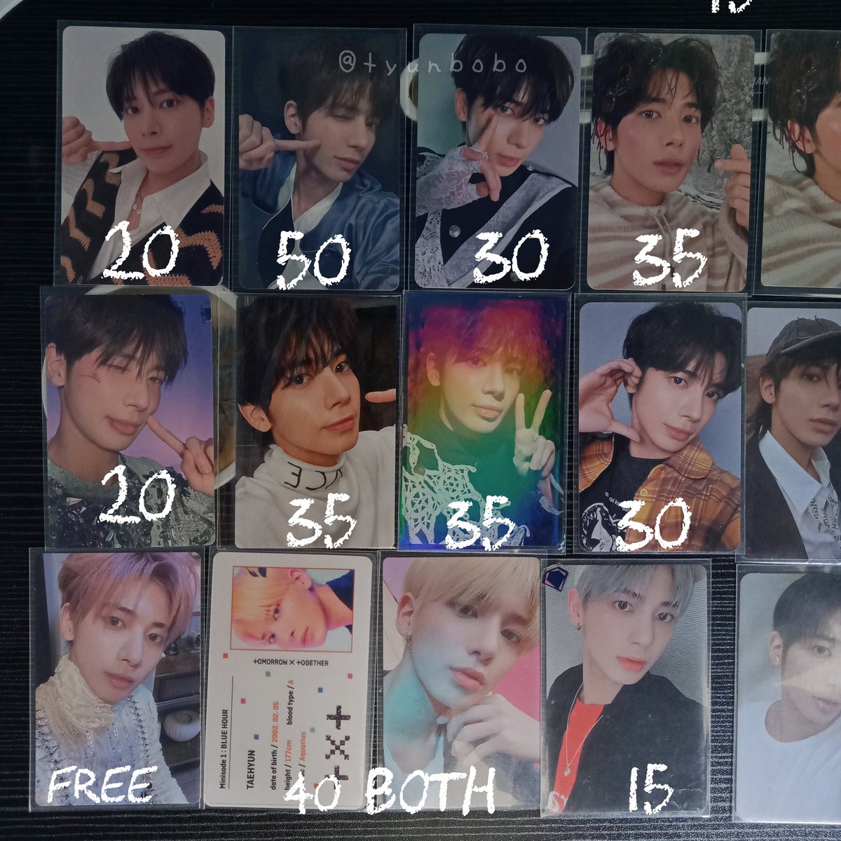 tyunbobo's tweet photo. want to sell mostly aab pc taehyun - wts // lfb. (help rt moots thank u)

🏡 makassar, ina
inc packing &amp; adm! mostly good condi, bisa 🍊 vid/live.

tags. taehyun chikai tuspi freeze m3 weverse fight escape romantic hueningkai txt tomorrow x together https://t.co/gRO0ZfnCXg