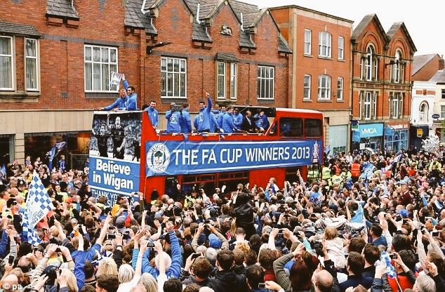 Wigan Athletic parade the FA Cup back in 2013

#WAFC #WiganAthletic #FACup #Parades