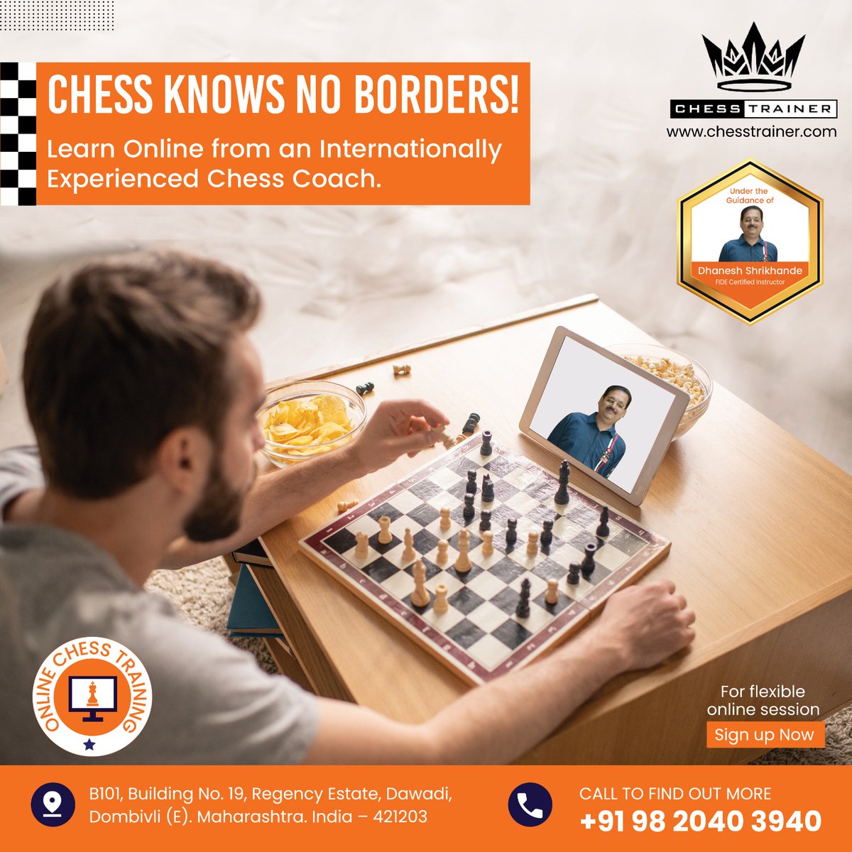 Chess_trainer91's tweet image. ♟️ Chess knows no borders! Learn online from #FIDEInstructor Dhanesh Shrikhande - 30+ yrs of global coaching experience.

✅ Personalized lessons
✅ All levels welcome
✅ Learn anytime, anywhere

🌐 chesstrainer.com

#ChessKnowsNoBorders #LearnChessOnline #ChessTrainer