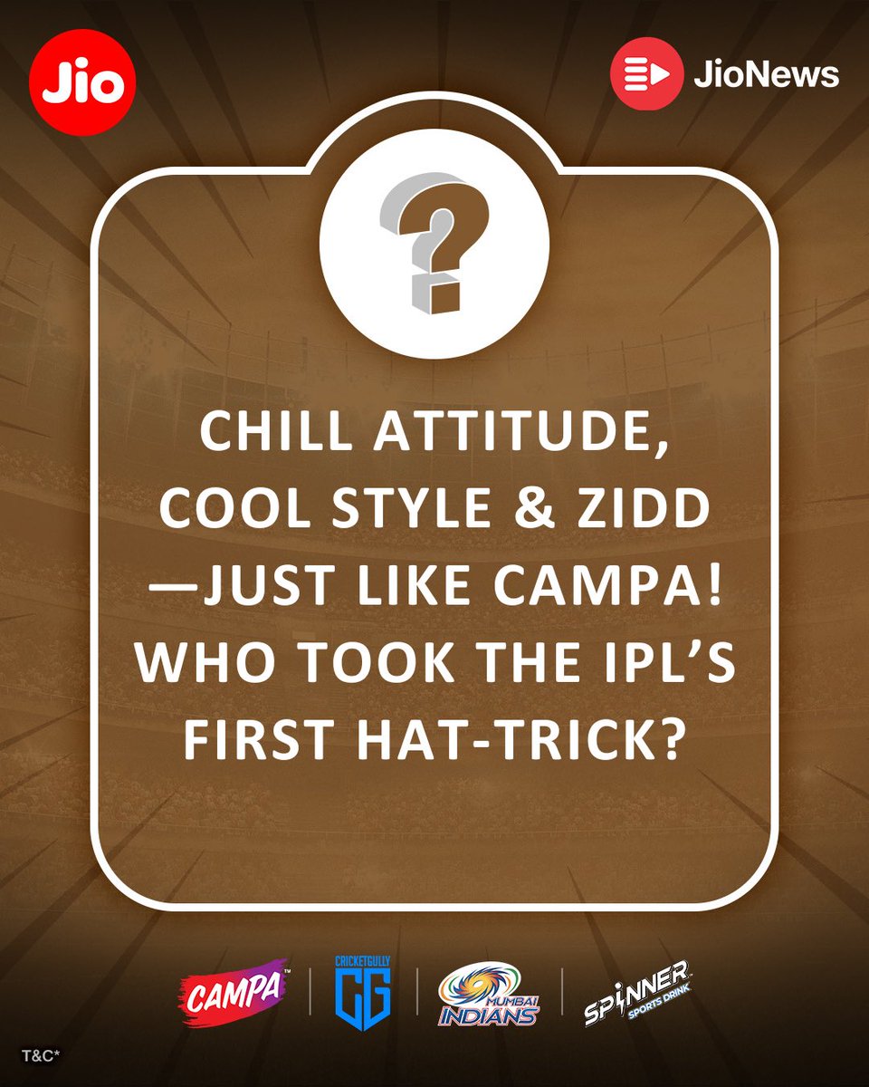 Week 4 | Round 12 is LIVE! 

Think you’ve got cricket in your veins? Then get ready to flex those cricket smarts and bag some epic prizes with #IPLcontestwithJioNews!

Here’s how to knock it out of the park:

1️⃣ Follow us on Instagram, X &amp; Facebook (yep, all three!)
2️⃣ Download