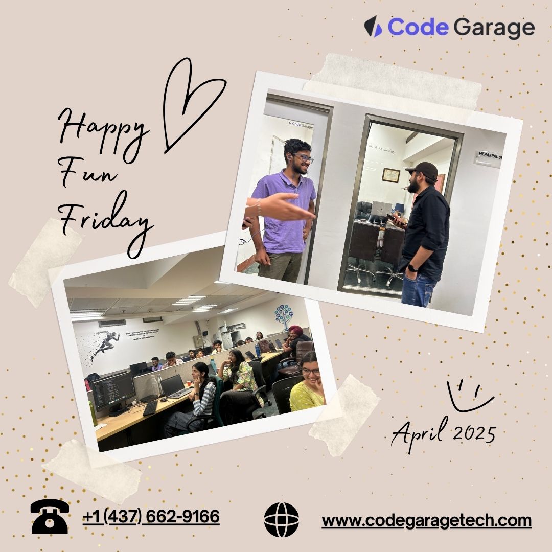 codegaragetech's tweet image. 🟡 Fun Friday Vibes! 🎉
Work hard ➡️ Chill harder.
At Code Garage Tech, we believe productivity and fun go hand-in-hand!
💬 What's your team's go-to Fun Friday activity?
#FunFriday #OfficeVibes #TeamLBM #WorkCulture #BlockchainWithABitOfFun #FridayFeeling #WorkHardPlayHard