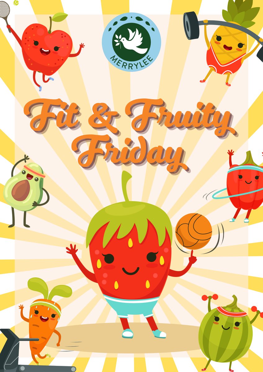 It’s #FitandFruityFriday - wear your sports clothes and bring a healthy snack. This month’s theme chosen by the sports committee is ‘favourite fitness’. How do you keep fit and active? ⚽️🏉🏀🎳🚴🏼‍♀️🥎🧗‍♂️🏊‍♀️🎾⛸️🏸🥋