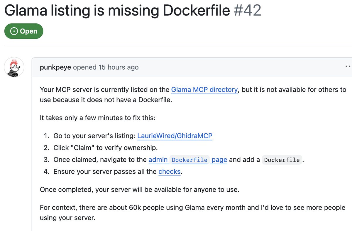 this is disgusting marketing.

going around creating vague GitHub issues that are really thinly-veiled advertisements for their $26 a month startup.

shame on you <a href="/punkpeye/">Frank Fiegel</a>