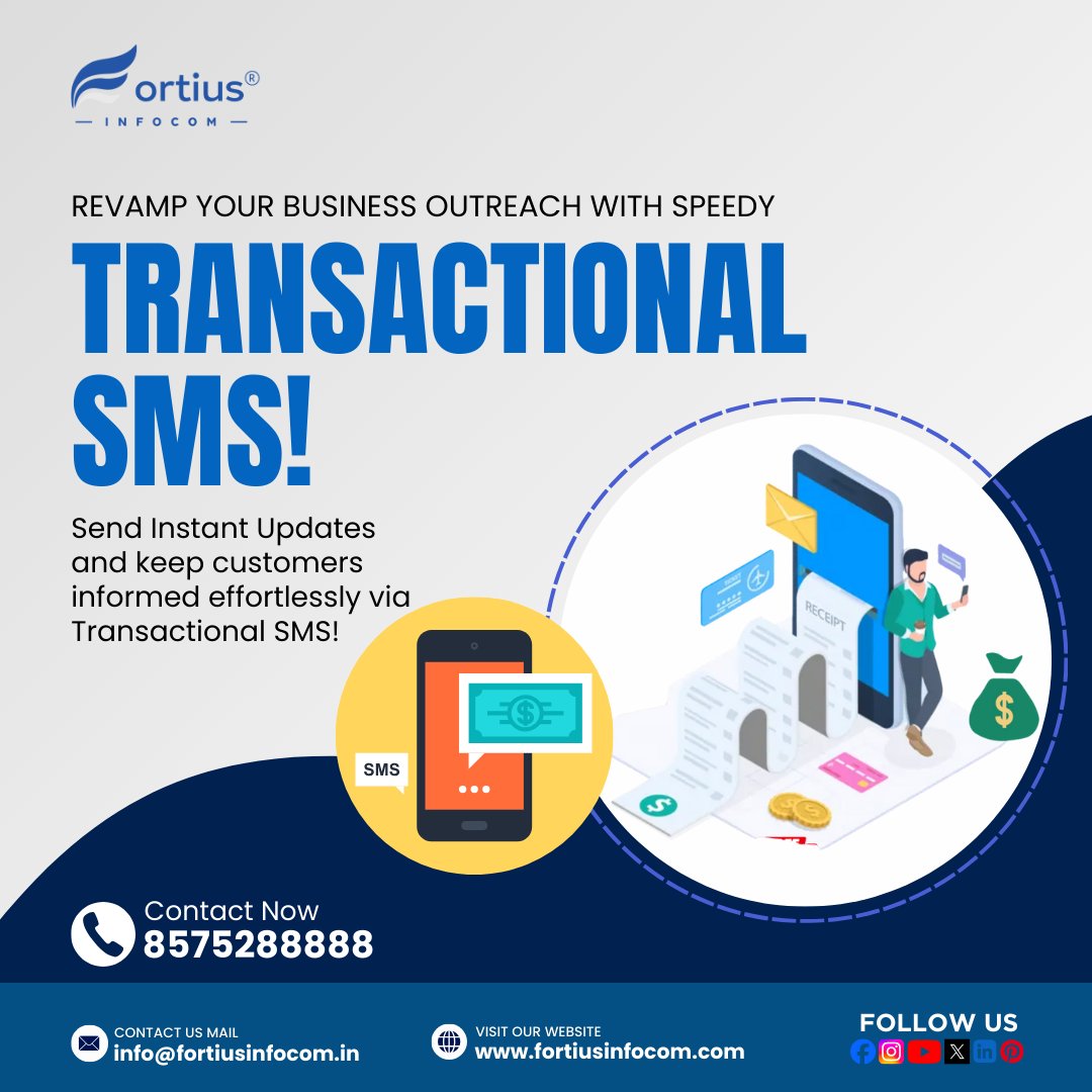 fortiusinfocom's tweet image. Engage Instantly!
Transform Your Alerts!    
Appointment Reminders! By sending Automated Transactional SMS reminders for appointments, helping businesses manage their schedules more effectively. 
#TransactionalSMS #StayConnected
☎ +91 8572 88888
💻 fortiusinfocom.com/bulk_sms/