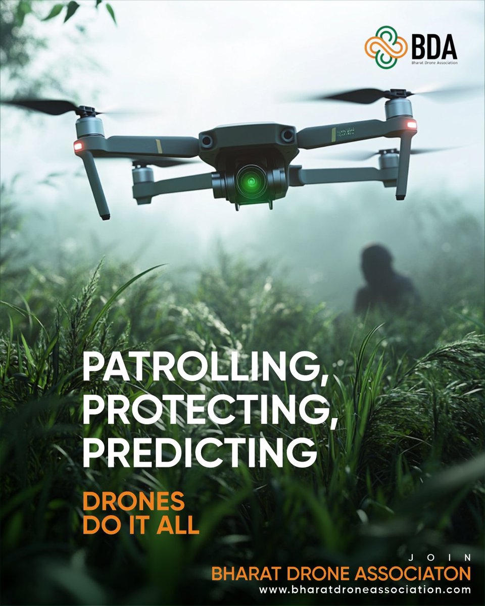 BDA2023's tweet image. Patrolling the skies, protecting with precision! 🚀✨ Drones can do it all
#AerialSecurity #DroneSurveillance #SmartPatrolling #FutureOfDefense #TechInAction #GuardianDrones