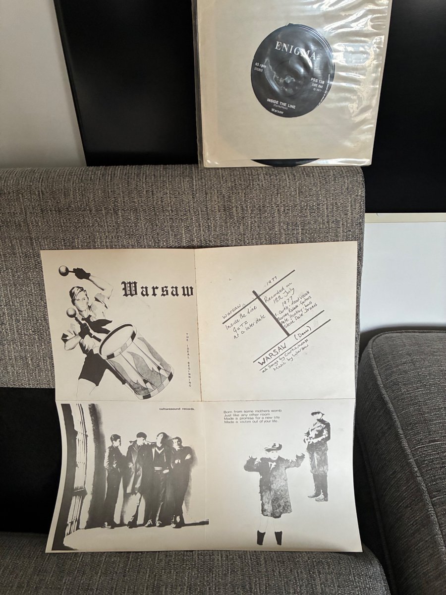 FactoryRecCol's tweet photo. Warsaw/JD Ideal Beginning 1981 Pennines Studios Oldham Greater Manchester @joydivisionBook @factoryrecords @iancurtis #Enigma #reissuevinyl #warsaw @Peter @warsaw #idealbeginning #singleoftheday https://t.co/KSepZLZ2O2