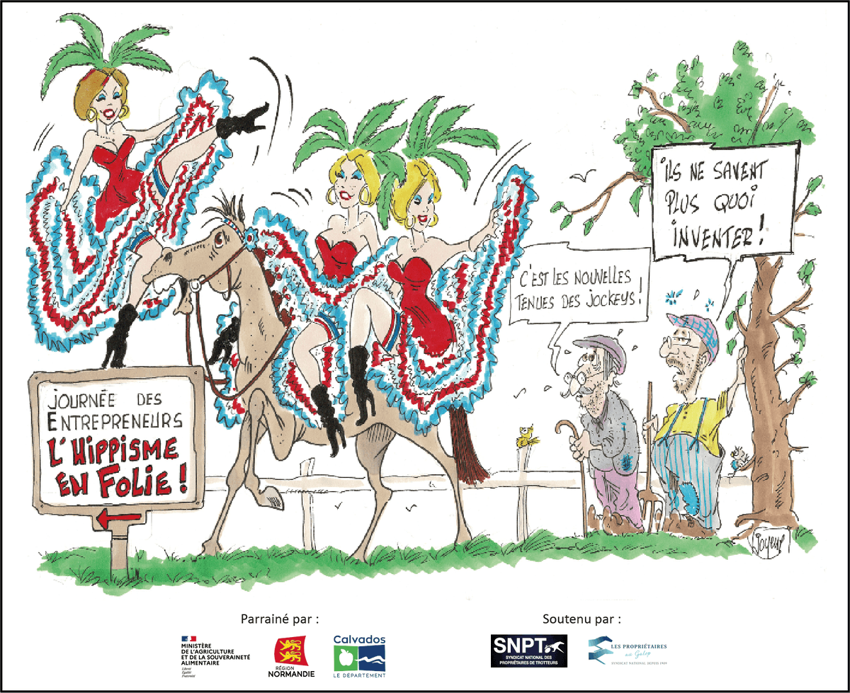 A vos agendas !
BLEU, BLANC, ROUGE 3éme ÉDITION DE LA JOURNÉE DES ENTREPRENEURS
Que vous soyez acteur hippique ou non, ne manquez pas notre journée festive et gastronomique du vendredi 4 juillet 2025, ouverte à tous, qui se déroulera dans le Calvados.  ➡️ cifch.com