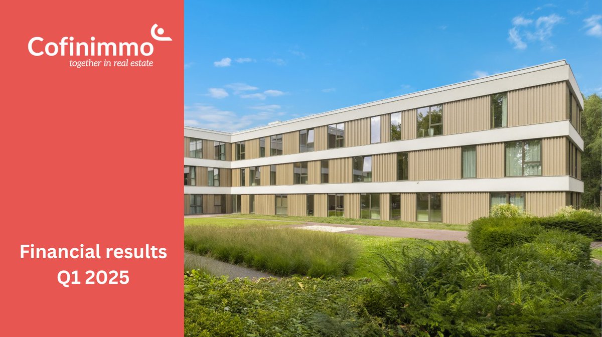 Cofinimmo's 2025 first quarterly results are out.

Read the full report 👉
EN:  ow.ly/BVoO50VH6PP

#Cofinimmo #TogetherInRealEstate #InvestorRelations #FinancialResults