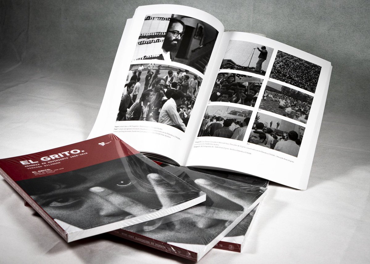 Filmoteca UNAM (@filmotecaunam) on Twitter photo Conoce la nueva edición de nuestro libro "El grito. Memoria en movimiento 1968-2018", en su versión bilingüe, con la participación de la politóloga y conductora <a href="/berenice_wav/">Berenice Camacho</a>, y el crítico de cine <a href="/Pez_out/">Nico Ruiz</a> y <a href="/piratarojinegro/">Hugo Villa</a>.
#FiestaLibroYRosa
🗓26abril | 17h
📍Foro Imaginación Conoce la nueva edición de nuestro libro "El grito. Memoria en movimiento 1968-2018", en su versión bilingüe, con la participación de la politóloga y conductora <a href="/berenice_wav/">Berenice Camacho</a>, y el crítico de cine <a href="/Pez_out/">Nico Ruiz</a> y <a href="/piratarojinegro/">Hugo Villa</a>.
#FiestaLibroYRosa
🗓26abril | 17h
📍Foro Imaginación