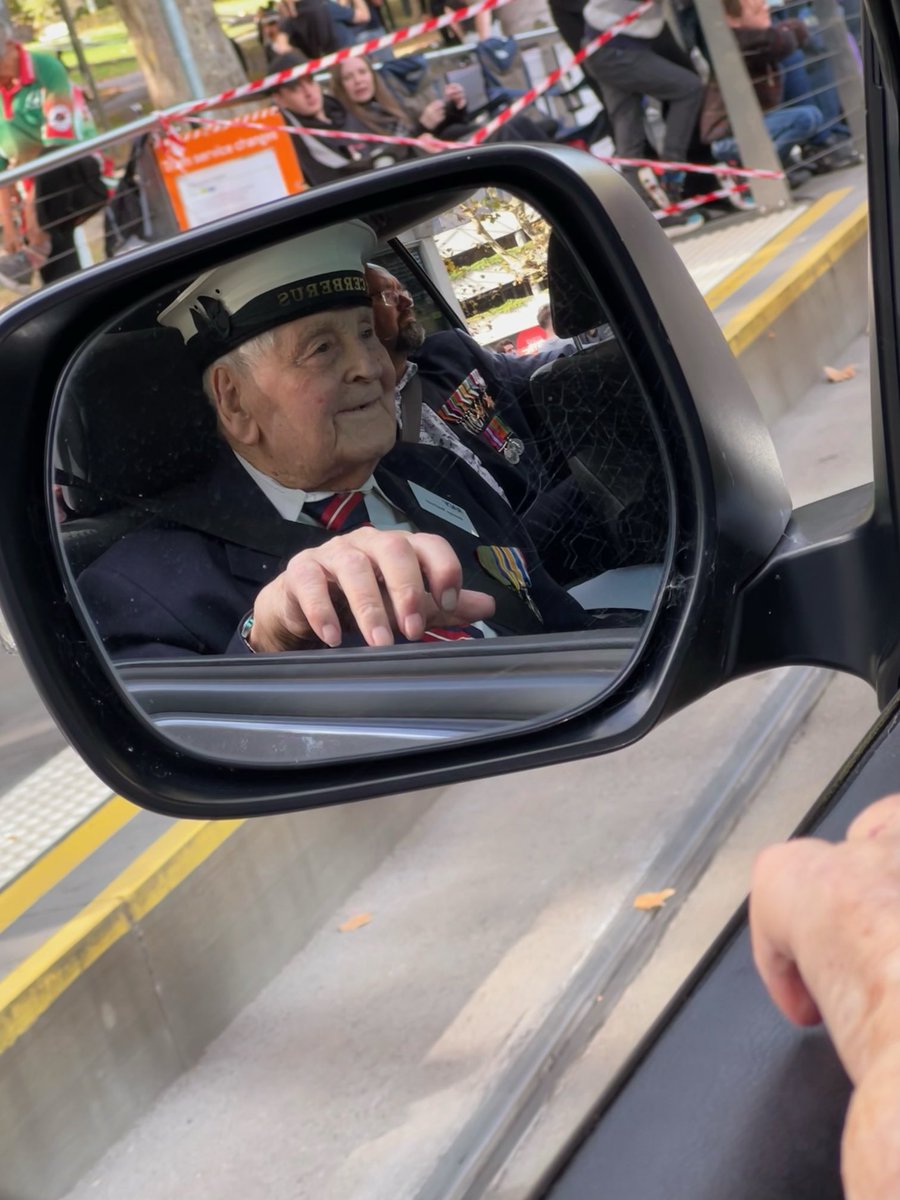 Very proud moment for George Raphael (step FIL) attending the ANZAC day parade in Melbourne. A 99 year old WW 2 veteran. Served on the N Class Destroyers. Well done George
