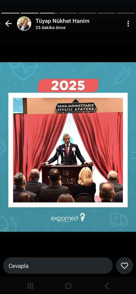 Tıbbi Cihaz Sektörünün buluşma noktası  Türkiye'nin tek Avrasya Bölgesinin en büyük Medikal İhtisas Fuarı 32.  <a href="/expomedeurasia/">Expomed Eurasia</a> Sağlık Bakanımız Prof. Dr. Kemal Memişoğlu, Kanarya Adaları  Sağlık  Bakanı  Kamal Khera, TUSEB Başkanı Prof.Dr. Ümit Kervan, TİTCK Başkanı Prof. Dr.