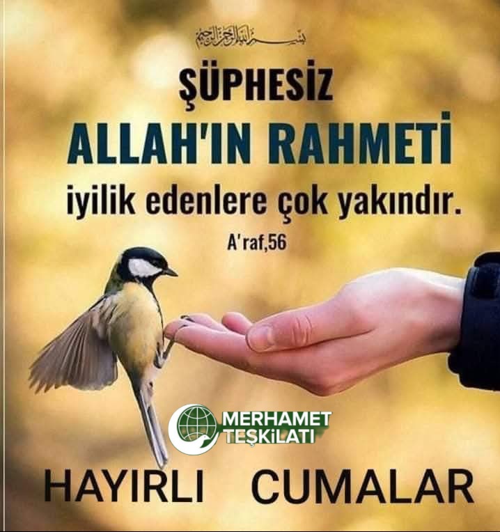 Gunerihakan06's tweet photo. "#MERHAMET !"
Merhametli olmaktan asla vazgeçme...
Merhamet etmeyene, merhamet edilmez...(Hz. Muhammed)
Bu, #Allah'ın kullarının kalplerine
yerleştirdiği merhamettir ve Allah, ancak
#merhametli kullarına rahmet eder.
Müslim, Cenaiz, 11; Buhârî, Merdâ, 9 https://t.co/YGwcdM864A