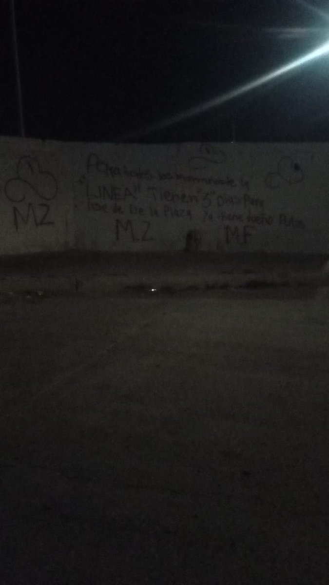 NotaRojaChih's tweet image. Dejan narcomensaje en Aldama Chihuahua