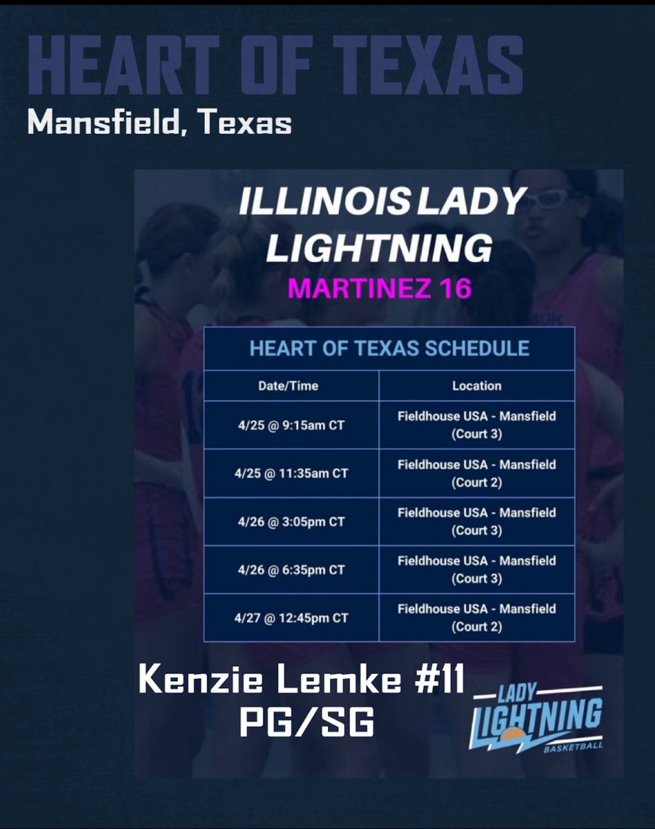 Can’t wait for Texas this weekend!! <a href="/LadyLightningIL/">IL Lady Lightning</a> <a href="/SelectEventsBB/">Select Events Basketball</a> #power24