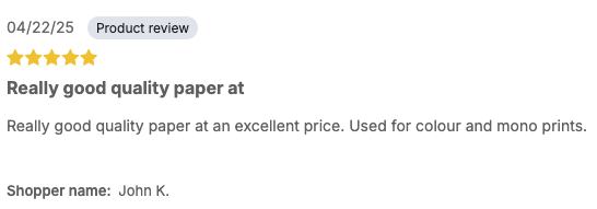PhotoPaper's tweet photo. Another great review. https://t.co/HtcC1CD3ST
