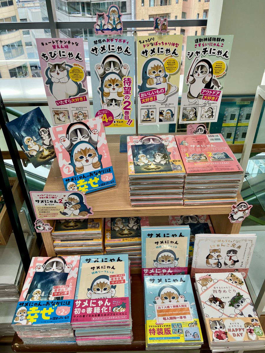 新刊情報】 『サメにゃん2』(小学館) サメスーツを着たかわいい