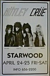 AcostaMzk's tweet photo. El 24 de abril de 1981, 44 años atrás, @MotleyCrue debutaba en vivo tocando en el club #Starwood de Hollywood #California 🇺🇸. https://t.co/GehP6BgLFE