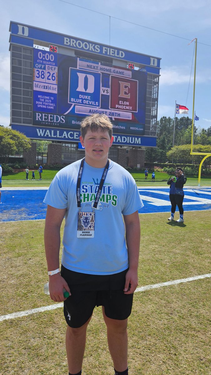 Had a great time at the Duke spring game!Thank you <a href="/CoachAlexDevine/">Alex Devine</a> <a href="/GinfanteMT/">Gabe Infante</a>