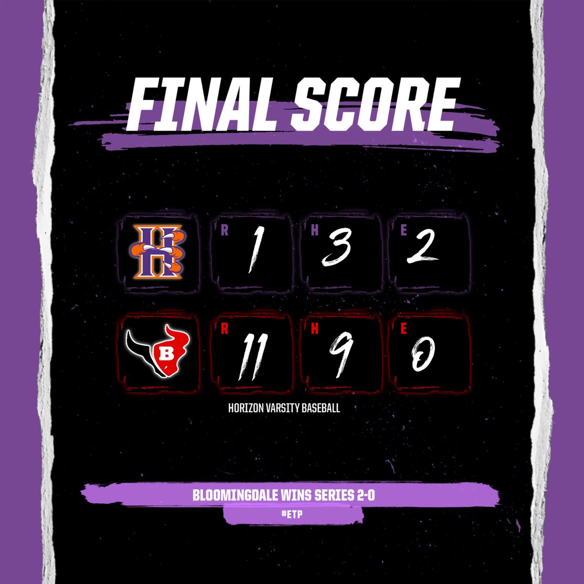 Bloomingdale takes the series as we drop Game 2.