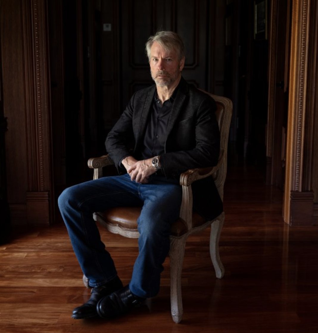This is the most important man in finance.

His name is Michael Saylor.

His company <a href="/Strategy/">Strategy</a> is worth $93 billion.

5 years ago the business was worth $1 billion.

What did he do to 100x his business?

He bought Bitcoin.

And now everyone is copying him.