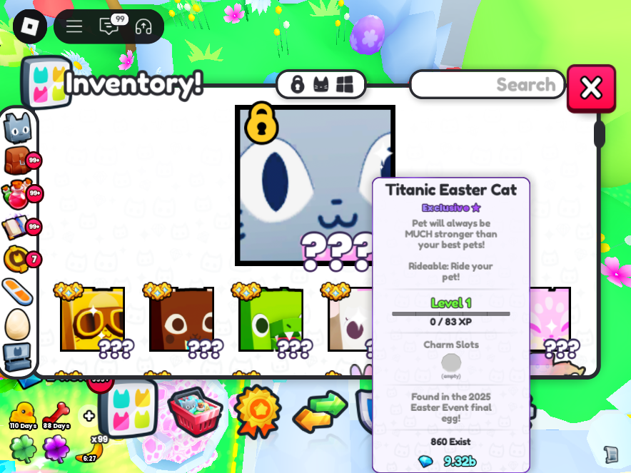 My alt hatched a titanic! I cant believe it