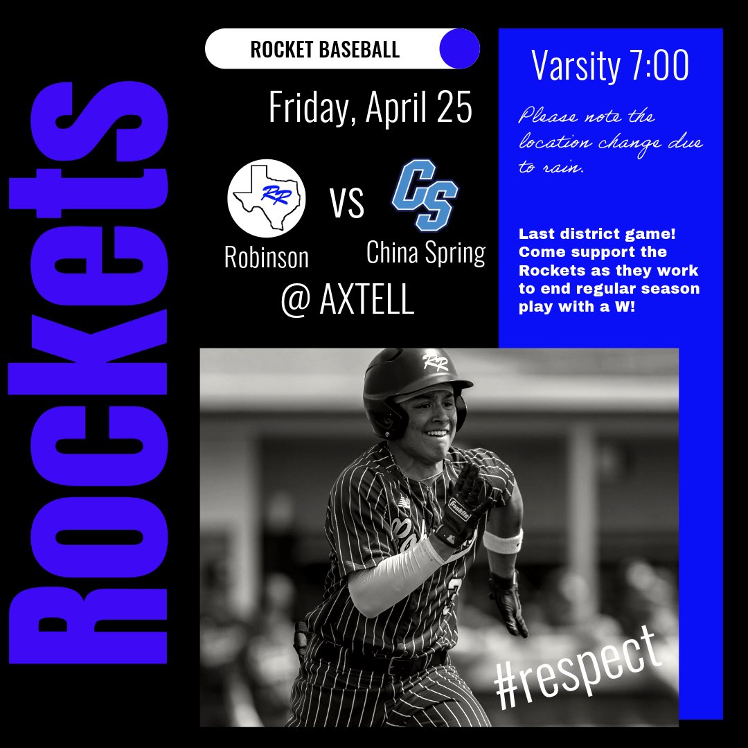 Robinson Rockets (@rocketbaseball) on Twitter photo 