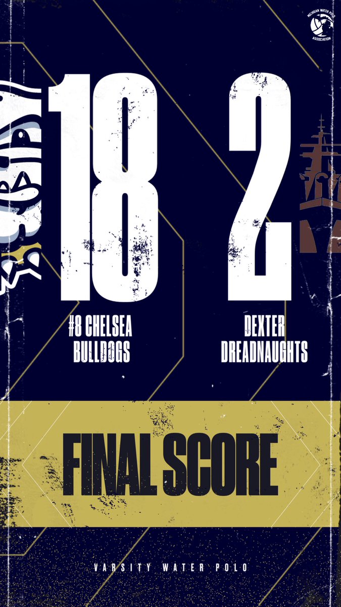 SHIP SUNK! 🚢⬇️

#8 <a href="/ChelseaBulldogs/">Chelsea Athletics</a> take down rival Dexter in our district seeding game to remain undefeated in district play (4-0). This win sets up a winner takes the #1 seed, next Tuesday against AA Skyline. 

#dawgsgottaeat 🔥🐾🤽‍♀️