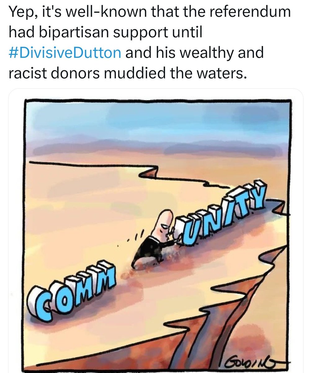 ozrock67's tweet photo. @lesstenny #DivisiveDutton https://t.co/TmjesacNmO