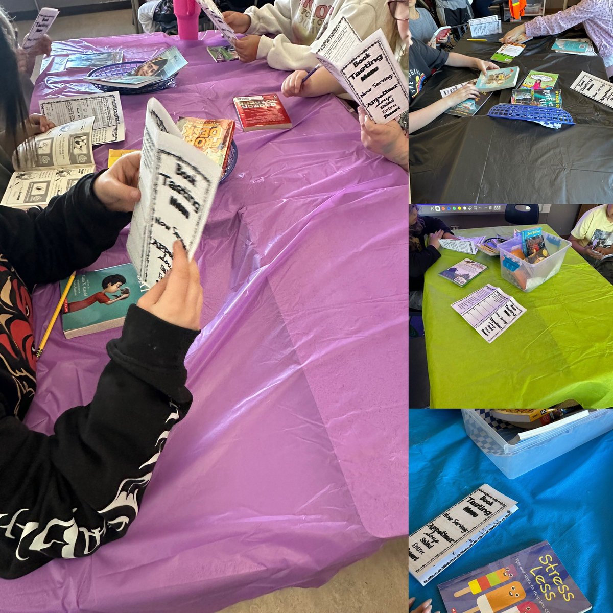 ldonna_lynds's tweet photo. Dig into a new book! A delicious “Book Tasting” today in Ms. Tarry’s class! #setthetable #explorenewbooks @SD57PG https://t.co/znrSKoh5kd