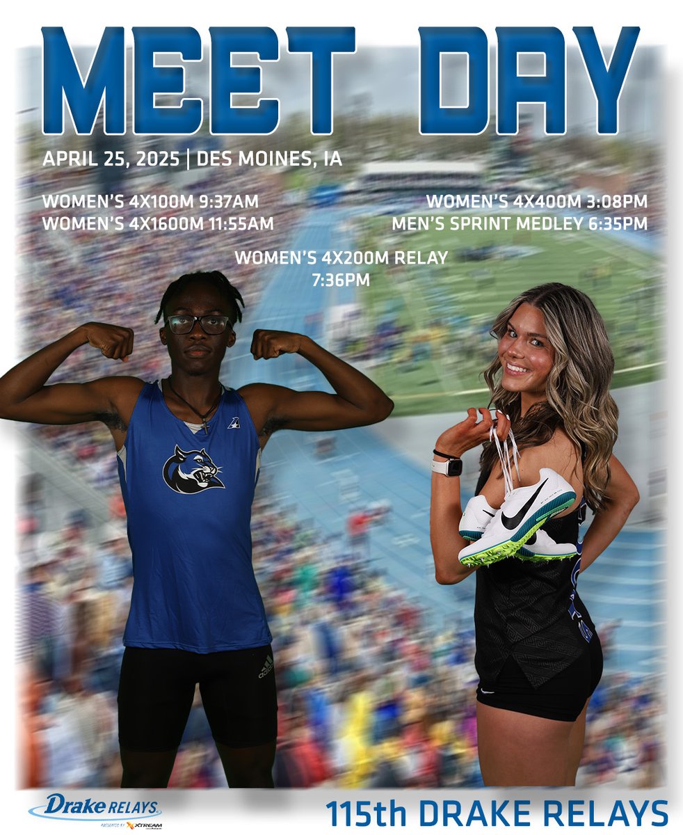 C-SC Wildcats (@cscwildcats) on Twitter photo #TrackandField - Several <a href="/CSCWildcatXCTF/">Culver-Stockton Cross Country/Track and Field</a> athletes will run in relays during the 115th #DrakeRelays Friday. Times are listed on graphic.
Live results: results.drakerelays.us
#GoWild #TrackandField - Several <a href="/CSCWildcatXCTF/">Culver-Stockton Cross Country/Track and Field</a> athletes will run in relays during the 115th #DrakeRelays Friday. Times are listed on graphic.
Live results: results.drakerelays.us
#GoWild
