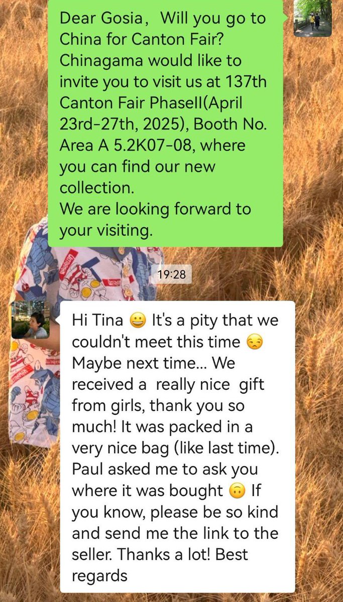Chinagama1997's tweet image. Thank you to all our clients who stopped by and gave us amazing feedback on our custom gifts and tote bags! We’re so happy you love them! 💖
Still at the fair? Don’t miss out – come say hi at Booth Area A 5.2K07-08 and let’s chat!
#CantonFair2025 #BoothVibes