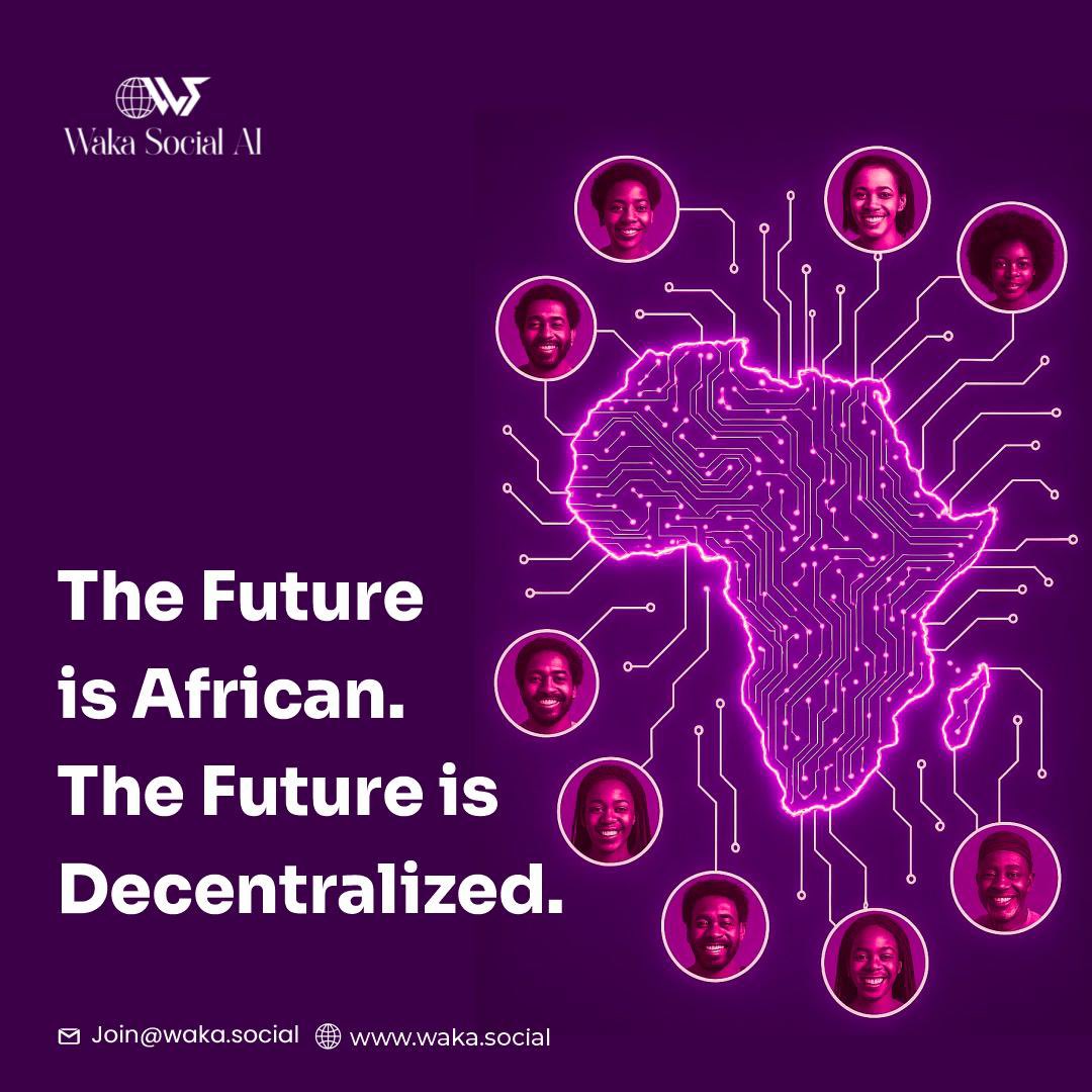 WakaSocial_AI's tweet photo. Friday Flow with WAKASOCIAL!

Work hard, but build smarter.
We’re not just talking AI—we’re building a decentralized future for African creators &amp; dreamers.

The future is here. Be part of it.
#WakaWithUs #AIAfrica #WAKASOCIAL #TechFridays https://t.co/3WJLKgOJD4