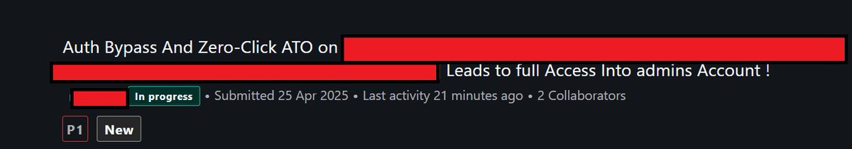 A little story I hope will motivate you:

I hadn’t been hunting for almost two months. I was busy with house repairs and building my new setup. As a full-time bug bounty hunter, it was super hard for me because I depend on bug bounty to live!

Last week, I felt really down. I was