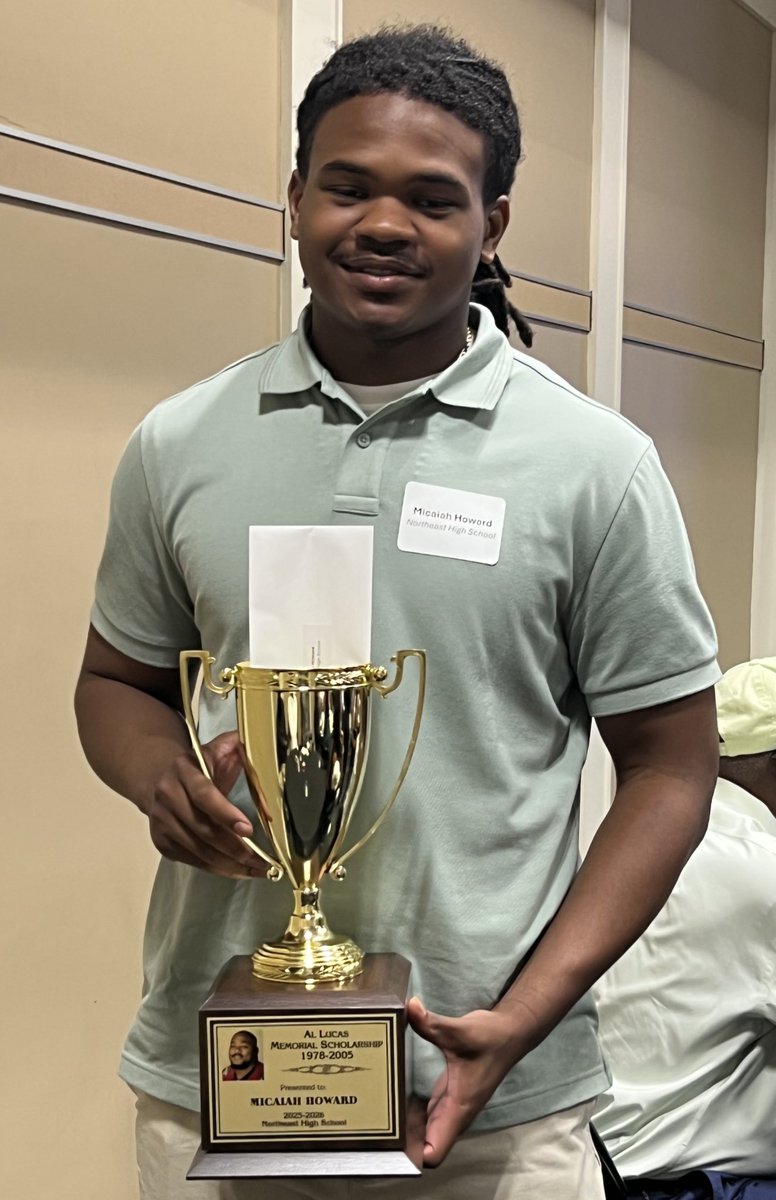 Congratulations to this year’s recipients for living the legacy of Northeast HS alum Al Lucas. Your promise and potential are a true reflection of his enduring impact. We’re proud to see his spirit live on through you. #RaiderLegacy #AlLucasAward