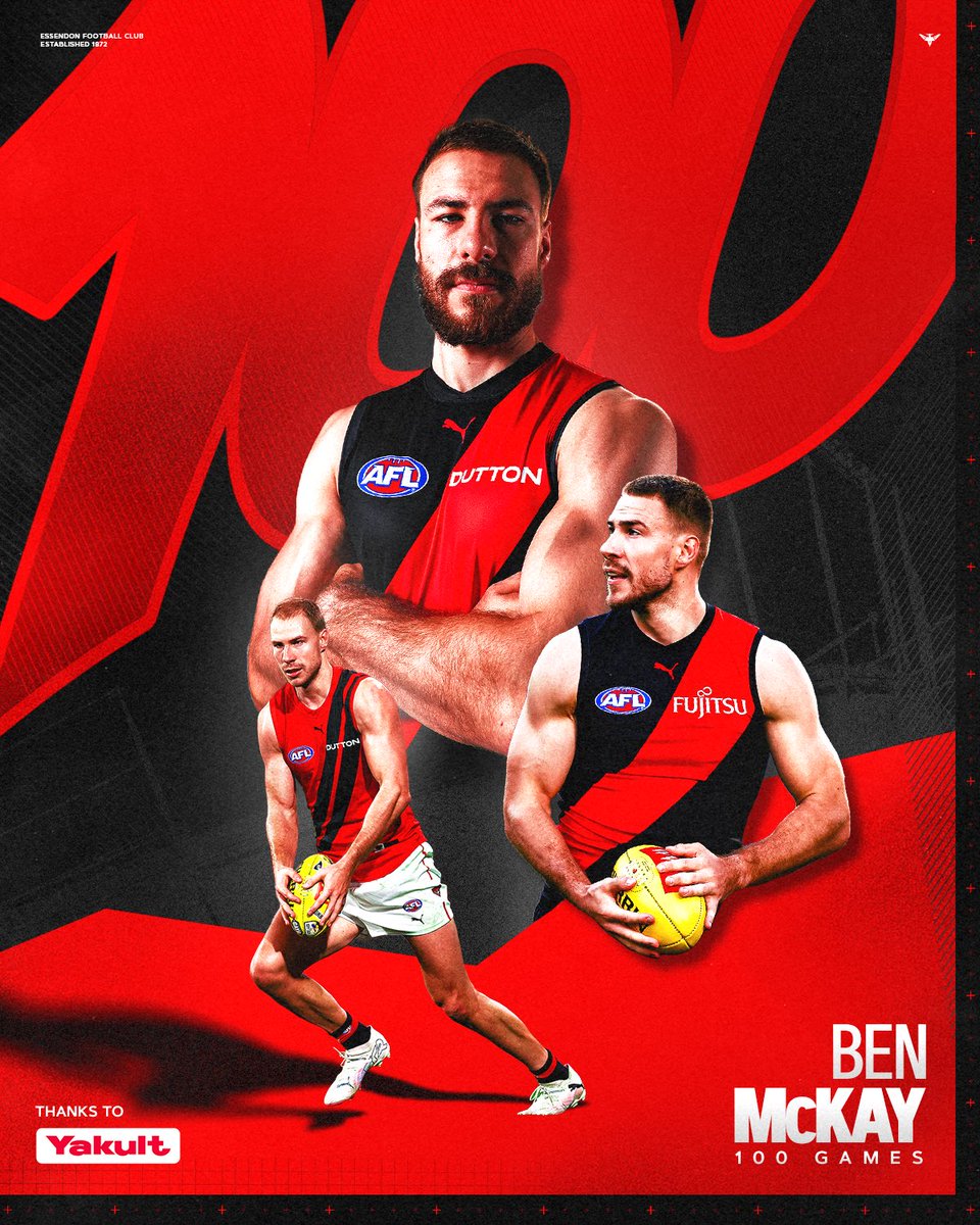essendonfc's tweet photo. A big Ben 100.

All the best today, Buckets 🔥 https://t.co/fk5Fa0nU7I