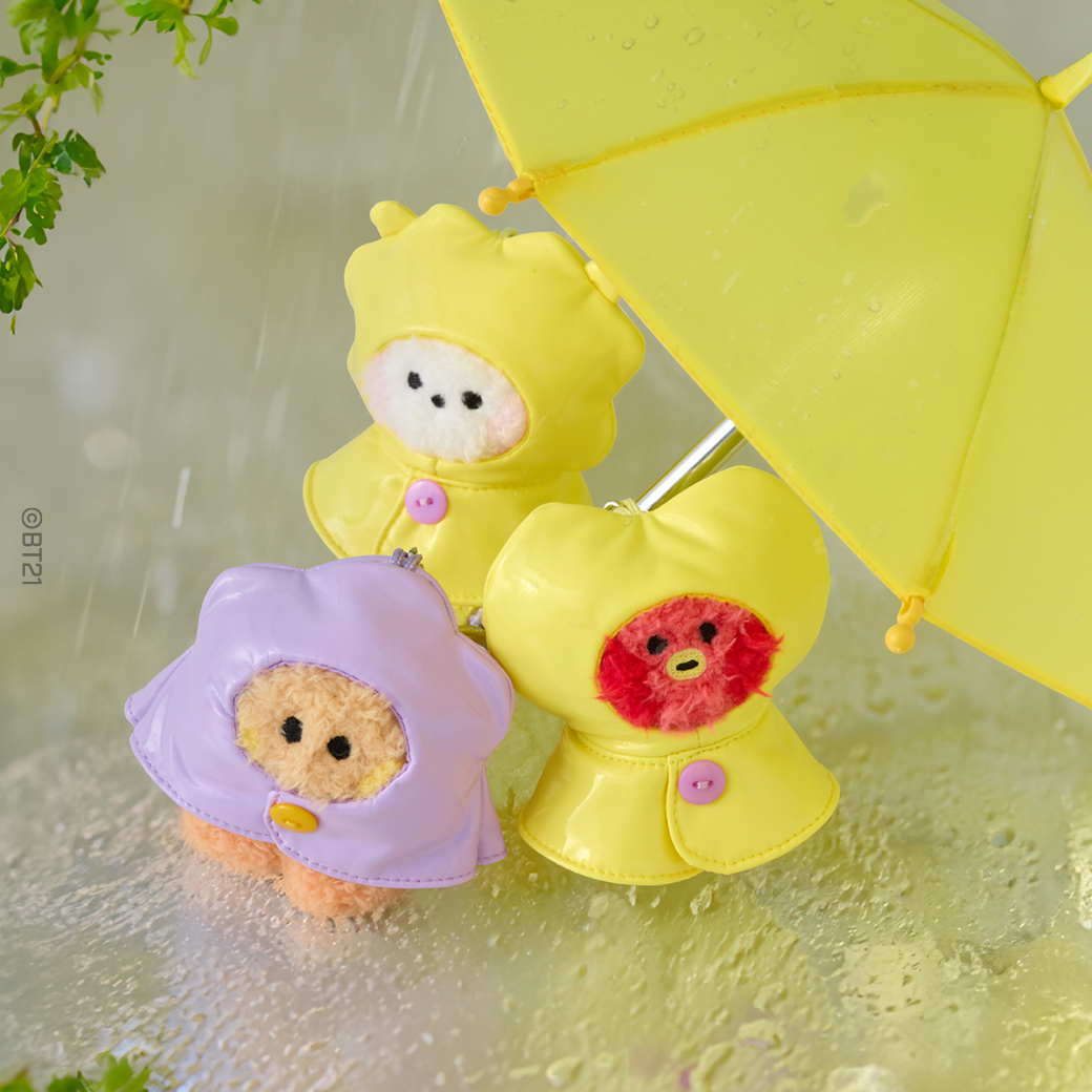 ☔BT21 minini RAINY DAY☔ ぬいぐるみキーリング＆クローゼットが新