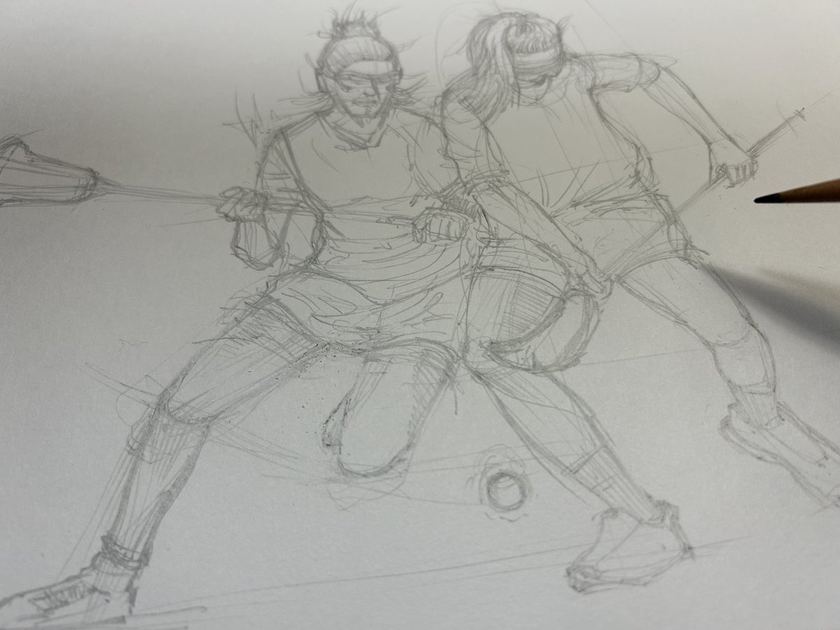 TheArtofLax's tweet photo. Work in progress. Time for some ink soon!
#WIP #Lacrosse #Art #Drawing #NewProdDev #Process #ForArtForLax https://t.co/FhDNFDnwEZ