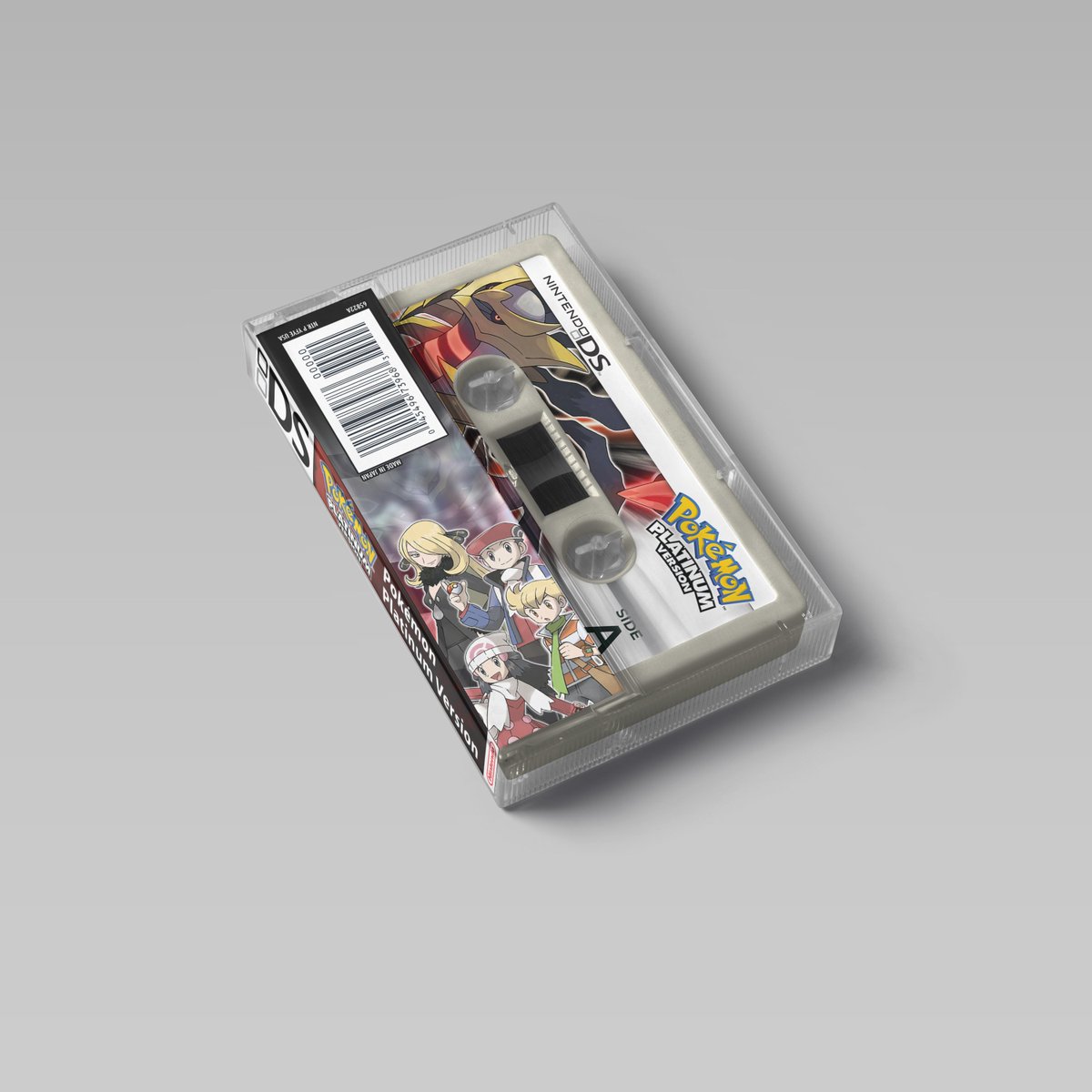 FreyaAmari's tweet photo. Designed a cassette tape Pokemon Platinum ! https://t.co/q9T1Ow1r7E