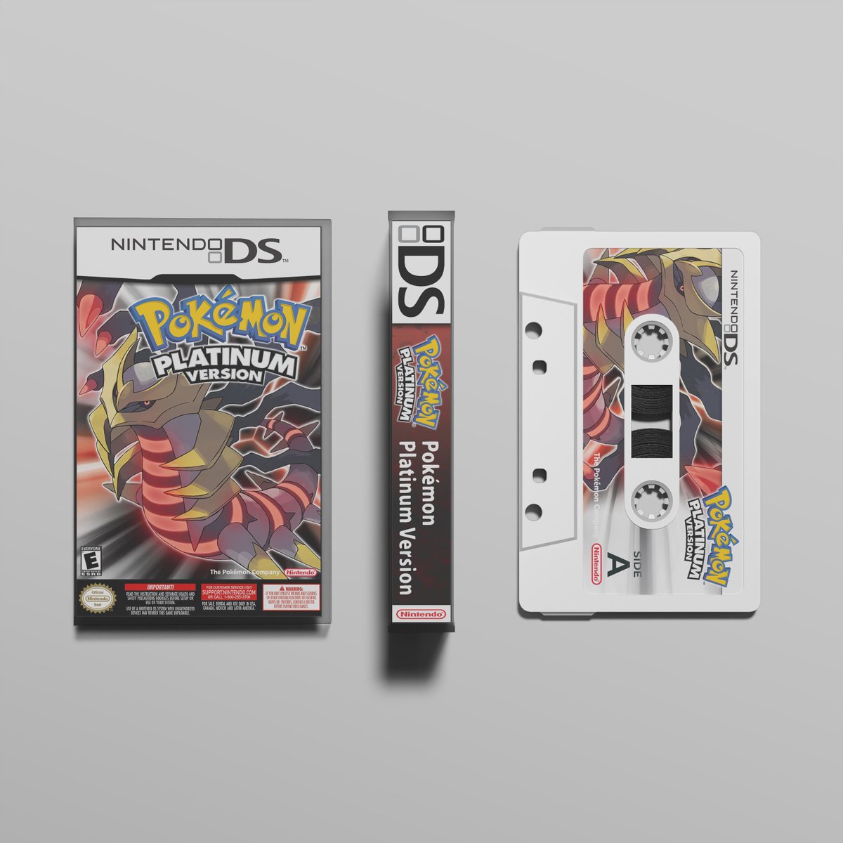 Designed a cassette tape Pokemon Platinum !