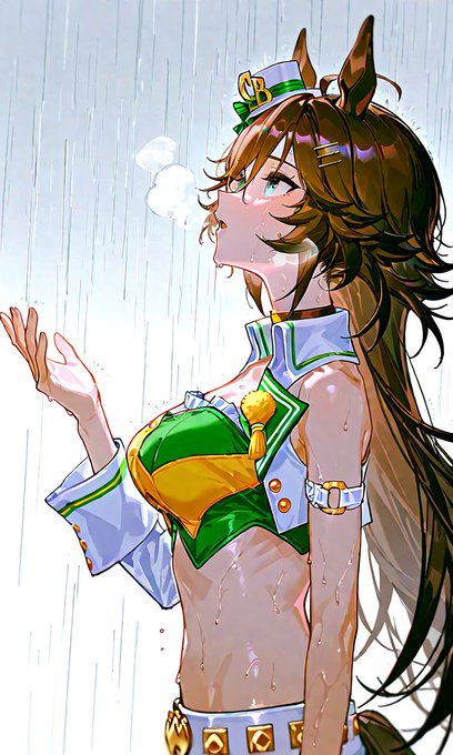 #ミスターシービー  #ウマ娘プリティーダービー 「雨」 