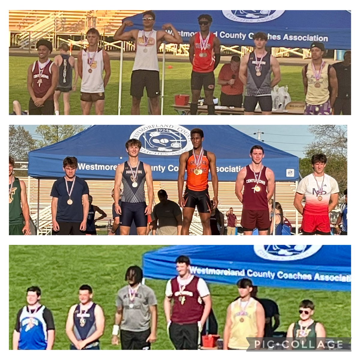GCCHS Track & Field (@gcchstrack) on Twitter photo More OUTSTANDING Work at the WCCA Championship today by both our Girls and BOYS Team~ lots of PR’s and School Records(*)!
EDenis🥇100🥈200*🥉LJ
SHoffman🥈100H🥉300H
LBateson🥉TJ*
JDavis 🥇400*🥉200
JonahSchneider🥇SP*
<a href="/county_coaches/">Westmoreland County Coaches Association</a> <a href="/WestmorelandSN/">Westmoreland Sports Network</a> <a href="/BillBeckner/">Bill Beckner</a> <a href="/CoachNixonTF/">Coach Nixon T&F/XC</a> More OUTSTANDING Work at the WCCA Championship today by both our Girls and BOYS Team~ lots of PR’s and School Records(*)!
EDenis🥇100🥈200*🥉LJ
SHoffman🥈100H🥉300H
LBateson🥉TJ*
JDavis 🥇400*🥉200
JonahSchneider🥇SP*
<a href="/county_coaches/">Westmoreland County Coaches Association</a> <a href="/WestmorelandSN/">Westmoreland Sports Network</a> <a href="/BillBeckner/">Bill Beckner</a> <a href="/CoachNixonTF/">Coach Nixon T&F/XC</a>
