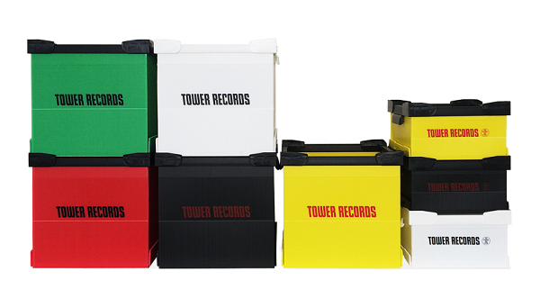 タワレコ・CDコンテナ Yellow　6個セット タワレコ・コンテナ Yellow