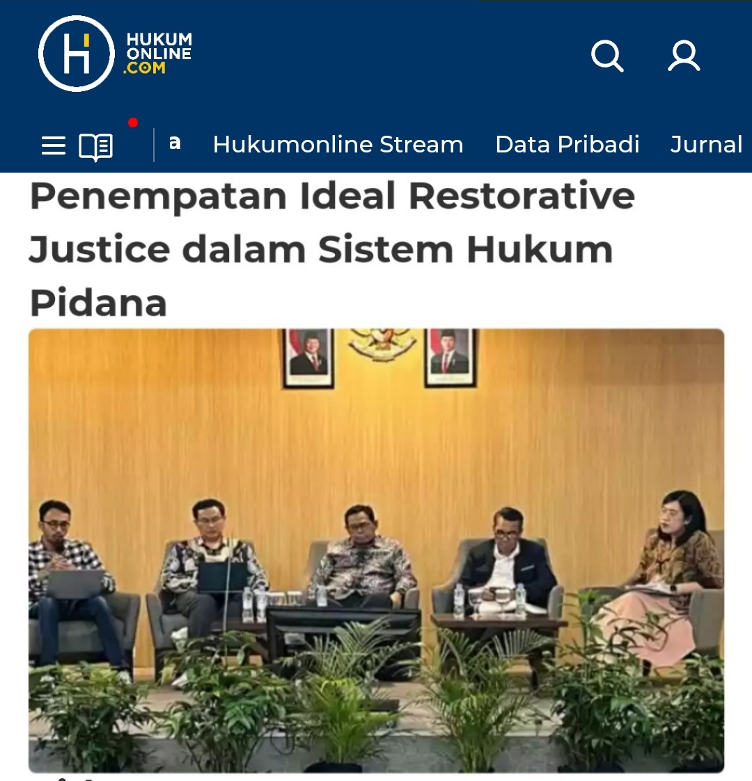Gimana mau transparan, bahas revisi aja di hotel minim partisipasi masyarakat makanya pasal² yg membahas RJ (Restorative Justice) pd Revisi KUHAP asal²an
Harusnya penempatan RJ(Restorative Justice) di Kejaksaan bkn Kepolisian
Jgn semua wewenang di Kepolisian

Pagiii Anggota Wendy