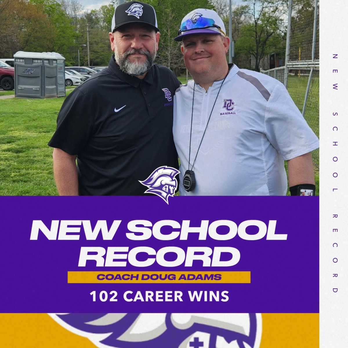 Dayton Christian Warriors Baseball (@warriorsdcbb) on Twitter photo Congrats to coach <a href="/Doug_Adams2/">Doug Adams</a> ! Also, Shoutout to former record holder <a href="/sskolik1/">Steven Skolik</a> coming out tonight to watch Warriors!
DC wins tonight 8-1 to go to 8-0 in Metro Buckeye! #WeAreDc Congrats to coach <a href="/Doug_Adams2/">Doug Adams</a> ! Also, Shoutout to former record holder <a href="/sskolik1/">Steven Skolik</a> coming out tonight to watch Warriors!
DC wins tonight 8-1 to go to 8-0 in Metro Buckeye! #WeAreDc