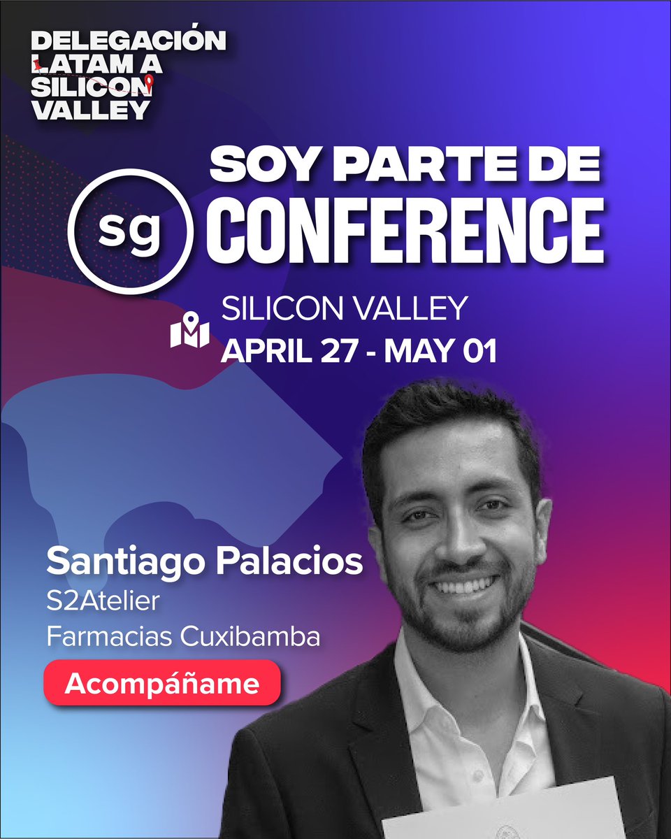 pollopala's tweet photo. ¡Rumbo a Silicon Valley!
Emocionado de ser parte de esta conferencia y representar dos proyectos que me apasionan:
S2Atelier y Farmacias Cuxibamba.
Vamos con todo: a aprender, conectar y seguir apostando por ideas con impacto.

#SiliconValley #Arquitectura #Emprendimiento https://t.co/SCCtWQuJWf